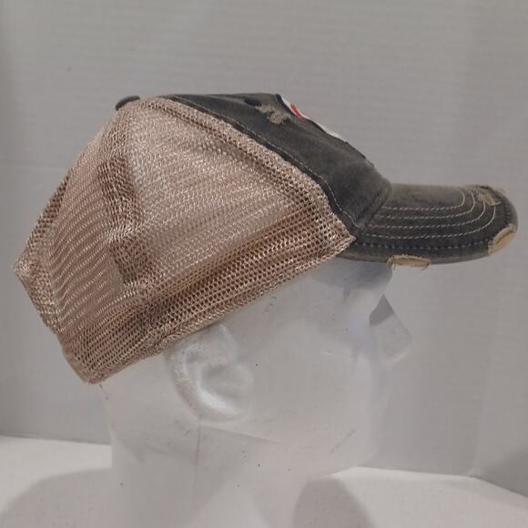 Manson Jar Label Vintage COCKY Hat Trucker Baseball Green/Beige - Picture 4 of 6